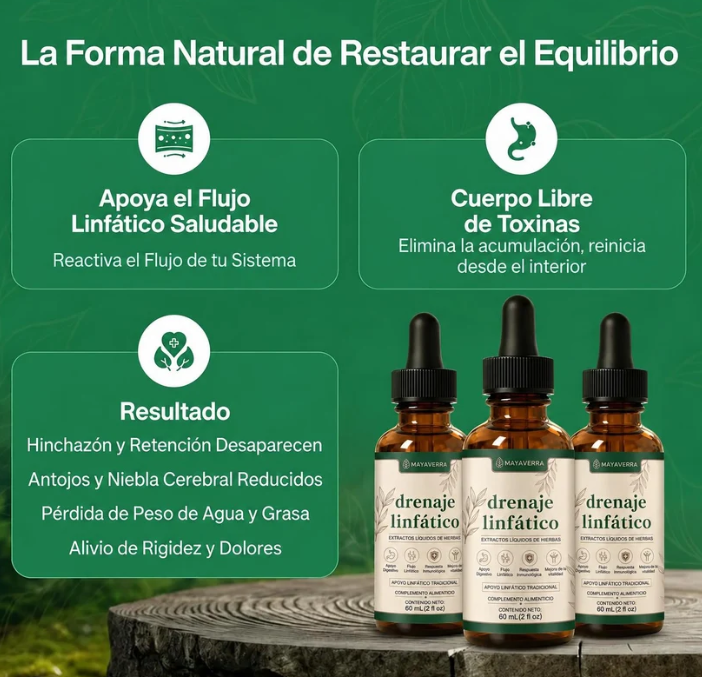 Gotas Naturales de Drenaje Linfático Mayaverra (60 mL / 2 fl oz)