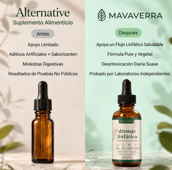 Gotas Naturales de Drenaje Linfático Mayaverra (60 mL / 2 fl oz)